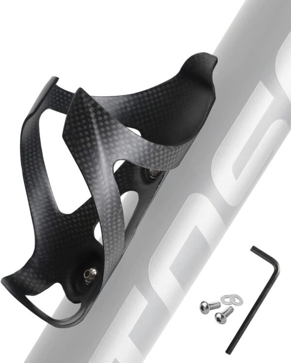 Carbon Fiber Water Bottle Holder for Bicycle Mountain Bike Cup Holder Ultralight Bike Water Bottle Cages for MTB Mountain Road Bike Cycling