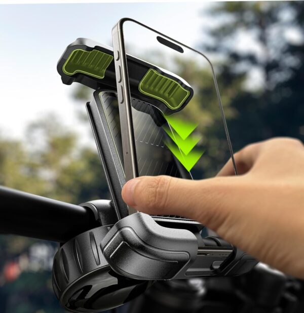 Bike Phone Holder, [Super Easy Install] Ultra Stable Motorcycle Phone Mount, Bicycle Handlebar Holder Mount for Adults Kids, Bike Bicycle Ebike Gear Accessories, for iPhone Samsung Google