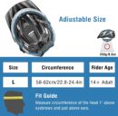 Adult Bike Helmet for Men Women, Adjustable-Cycling Helmet for Fits 58-62cm Head Circumference, CPSC Certified Bicycle Helmet